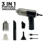 3 In 1 Portable Vacuum Cleaner Duster Blower | Air Pump Wireless Hand-held Cleaning For Car Home - Image 3