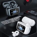White A9 Pro ANC AirPods with Screen - Image 7