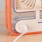 Portable USB Air Cooler Fan – 3-Speed, Mist Spray, Rechargeable | Random Color - Image 7