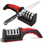 3-in-1 Knife Sharpener Set with Ceramic Peeler | 3-Stage Blade Sharpener & Non-Slip Handle - Image 3