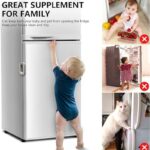 Child Safety Refrigerator Lock | Double Button | Baby Proof | White & Grey - Image 3