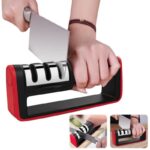 3-in-1 Knife Sharpener Set with Ceramic Peeler | 3-Stage Blade Sharpener & Non-Slip Handle - Image 5